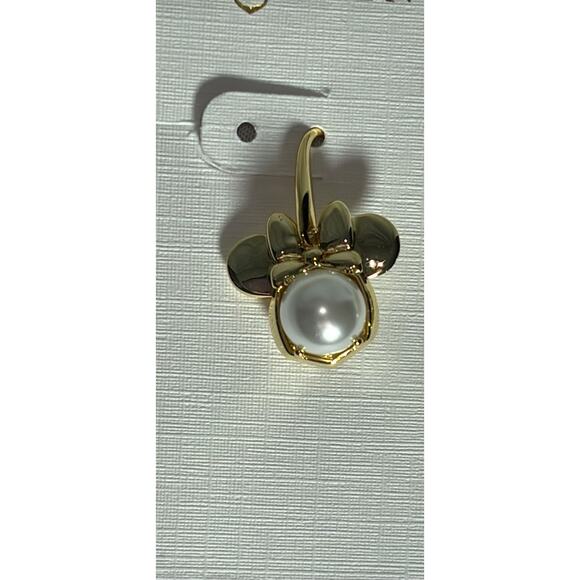 NWT Kendra Scott 14k Gold-Plated Freshwater Pearl Minnie Mouse earrings - Picture 4 of 4